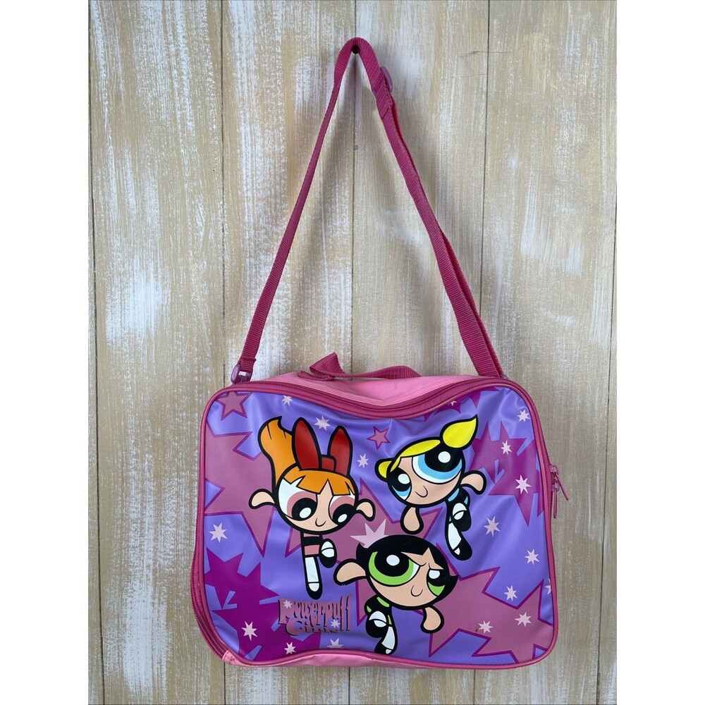 Cartoon Network 2001 Powerpuff Girls Pink Crossbody Shoulder Bag With Strap Y2K